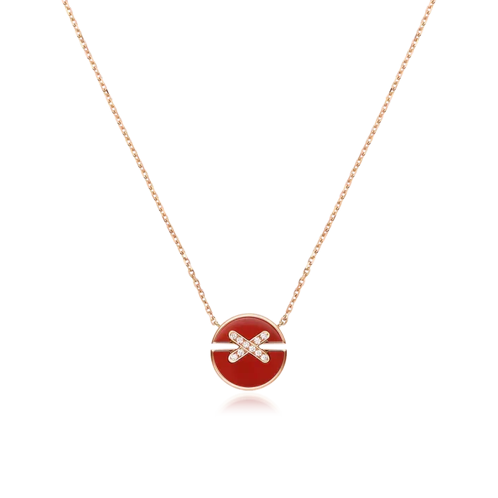 [Garvey]JEUX DE ROSE GOLD DIAMOND NECKLACE