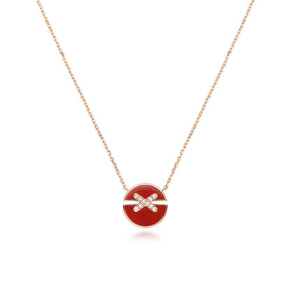 [Garvey]JEUX DE ROSE GOLD DIAMOND NECKLACE