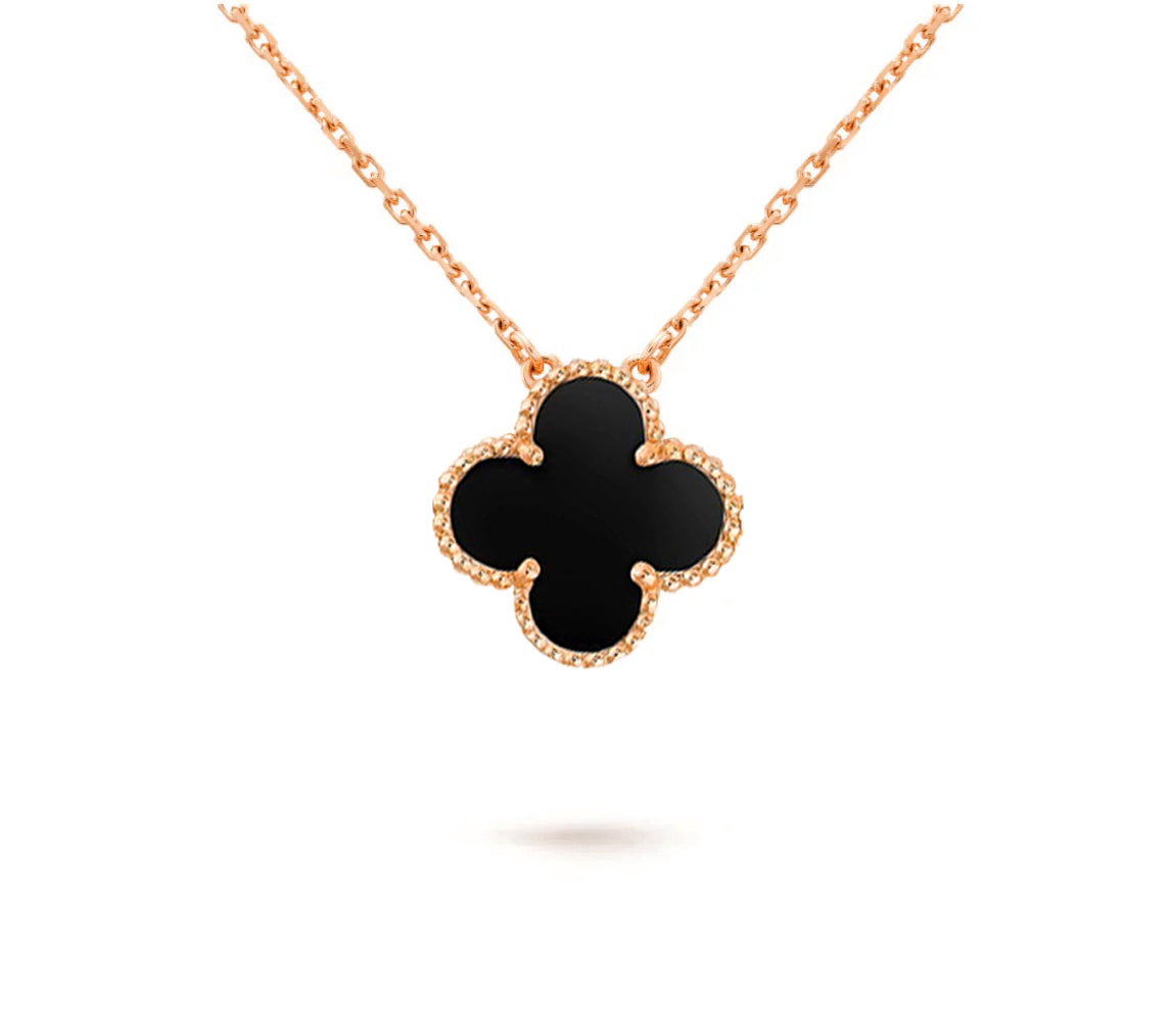[Garvey]15MM CLOVER FLOWER PENDANT NECKLACE COLLECTION