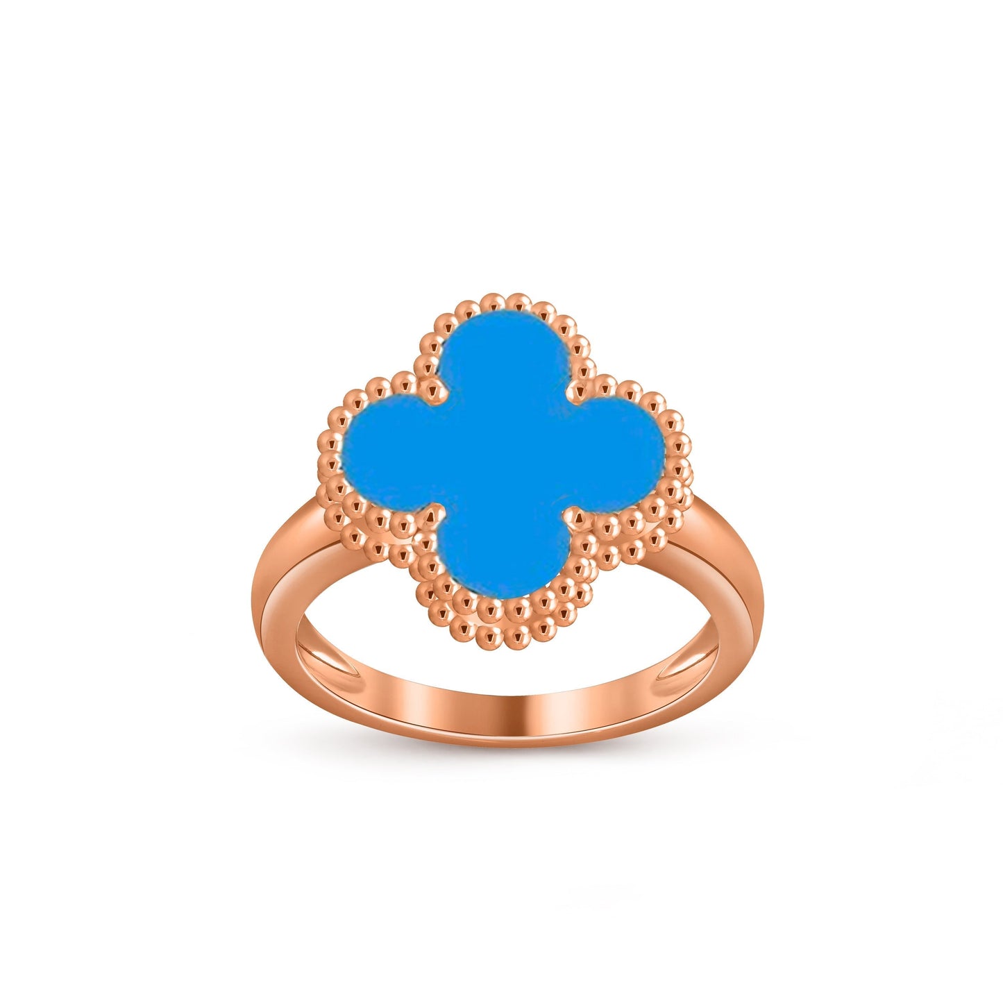 [Garvey]LUCKY CLOVER VINTAGE ROSE GOLD RING COLLECTION