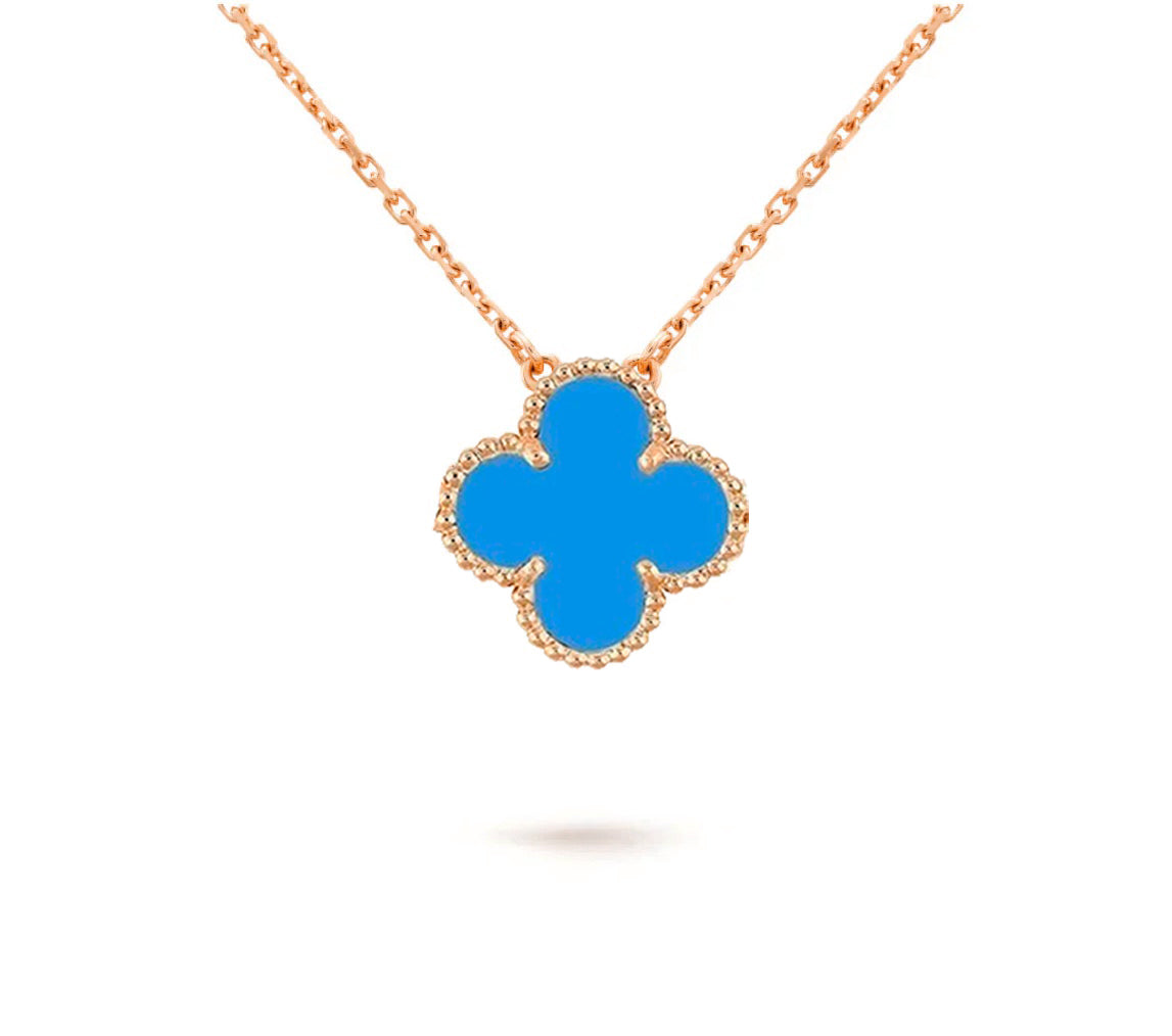 [Garvey]15MM CLOVER FLOWER PENDANT NECKLACE COLLECTION