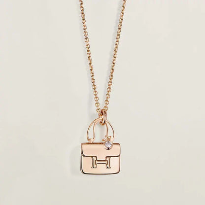 [Garvey ]AMULETTE PEDANT ROSE GOLD NECKLACE