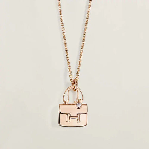 [Garvey ]AMULETTE PEDANT ROSE GOLD NECKLACE