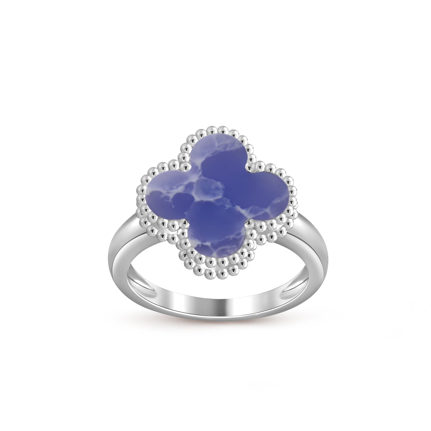 [Garvey]LUCKY CLOVER VINTAGE WHITE GOLD RING COLLECTION
