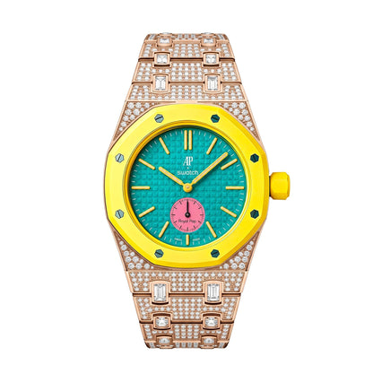 [Garvey]Royal Oak Pop Exclusive Bioceramic Case & Bioceramic Strap Full Diamond