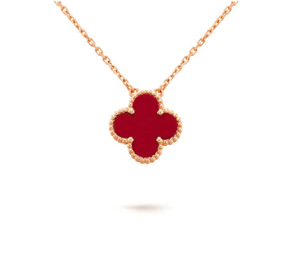 [Garvey]15MM CLOVER FLOWER PENDANT NECKLACE COLLECTION