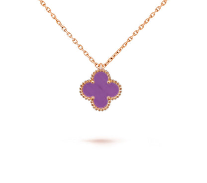 [Garvey]9.5MM MINI CLOVER PENDANT NECKLACE COLLECTION