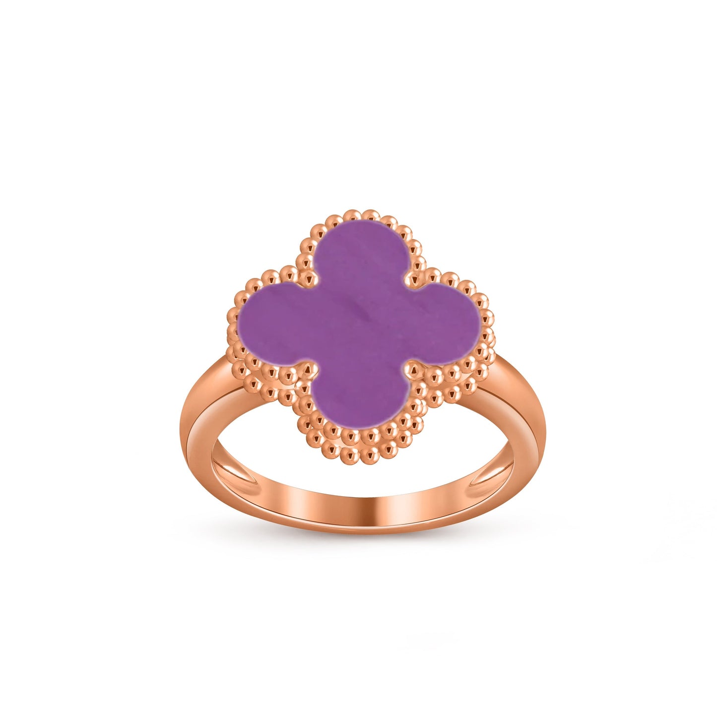 [Garvey]LUCKY CLOVER VINTAGE ROSE GOLD RING COLLECTION