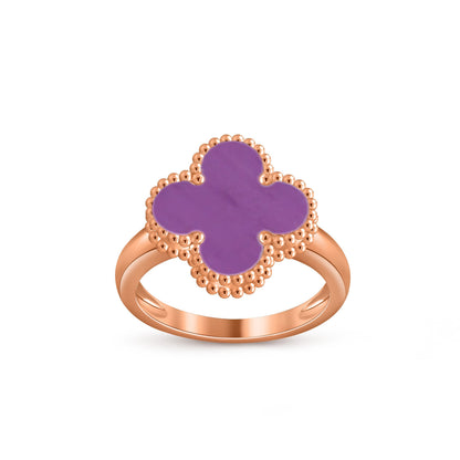 [Garvey]LUCKY CLOVER VINTAGE ROSE GOLD RING COLLECTION