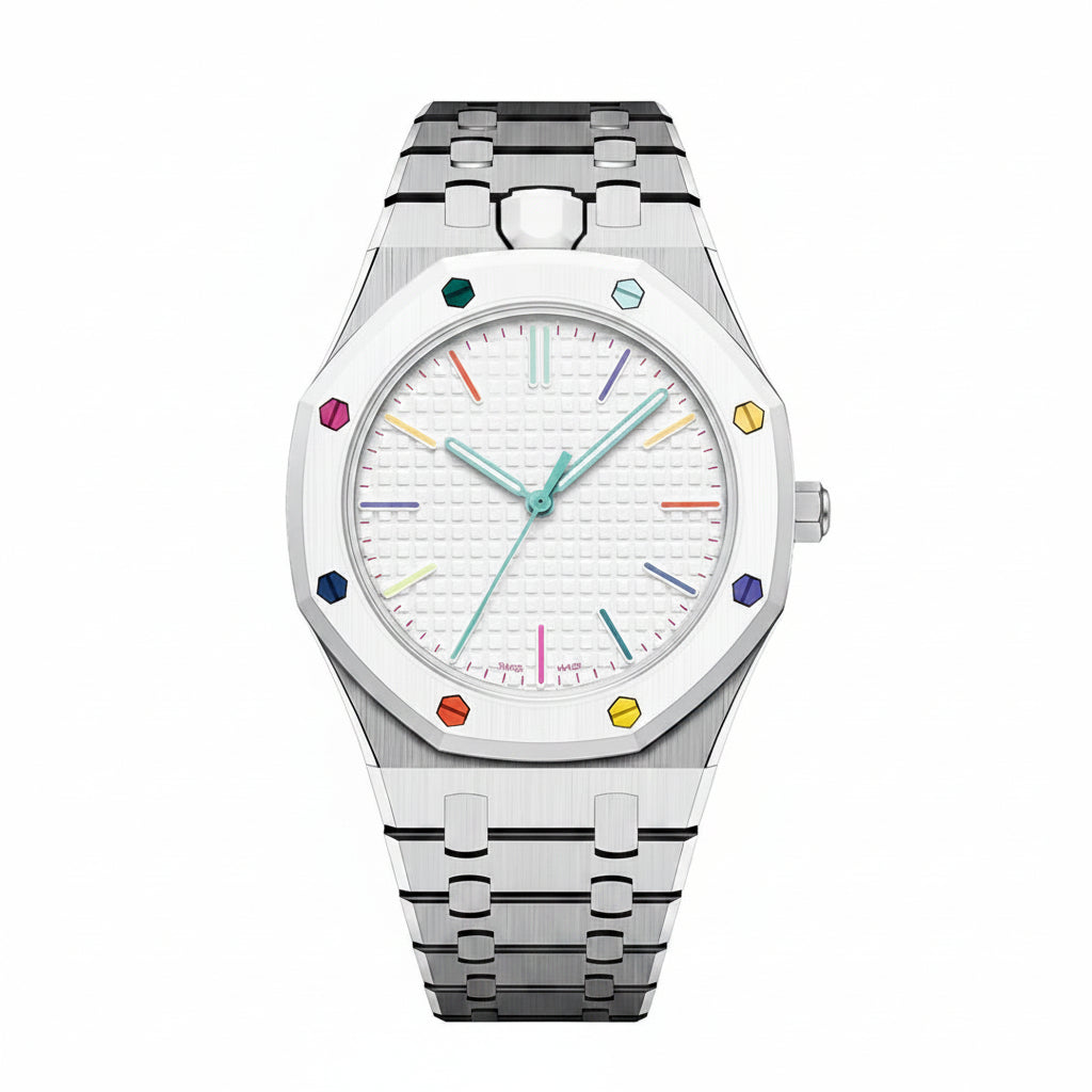 [Garvey]OAK POP EXCLUSIVE SILVER STEEL STRAP