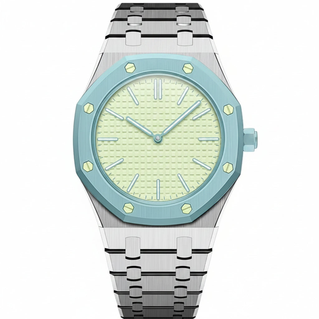 [Garvey]OAK POP EXCLUSIVE SILVER STEEL STRAP