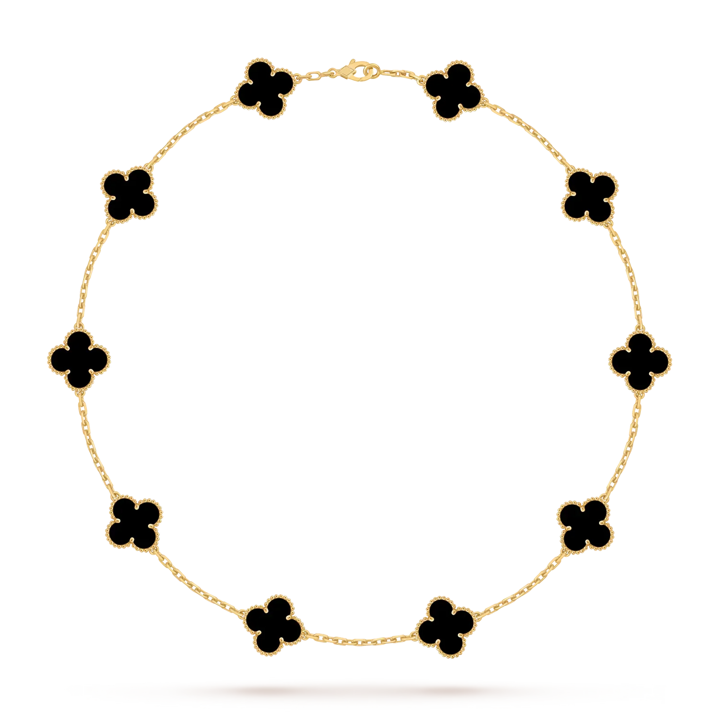 [Garvey]CLASSIC LUCKY 10-MOTIF CLOVER NECKLACE GOLD COLLECTION