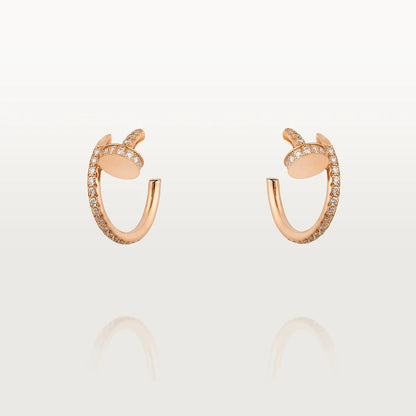 [Garvey ]JUSTE EARRINGS 12.75MM PINK GOLD DIAMOND