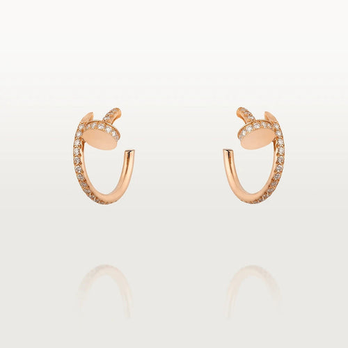 [Garvey ]JUSTE EARRINGS 12.75MM PINK GOLD DIAMOND