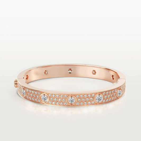 [Garvey ]LOVE BRACELET 6.1MM DIAMOND-PAVED 10 BIG DIAMONDS