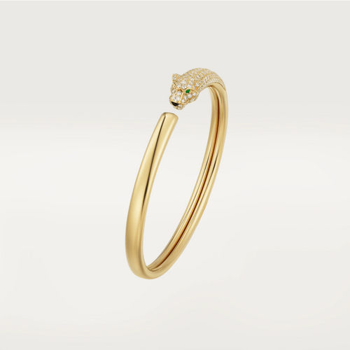 [Garvey ]PANTHERE GOLD DIAMOND OPEN BRACELET