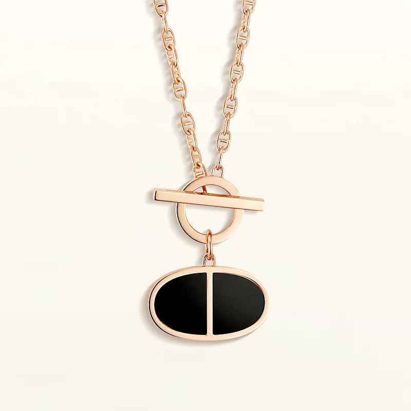 [Garvey]CHAINE VERSO BLACK CERAMIC NECKLACE