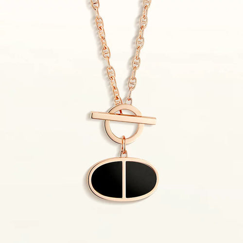 [Garvey]CHAINE VERSO BLACK CERAMIC NECKLACE