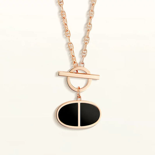[Garvey]CHAINE VERSO BLACK CERAMIC NECKLACE