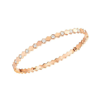 [Garvey ]BEE LOVE PINK GOLD DIAMOND BRACELET