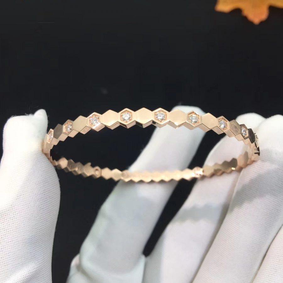 [Garvey ]BEE LOVE PINK GOLD DIAMOND BRACELET