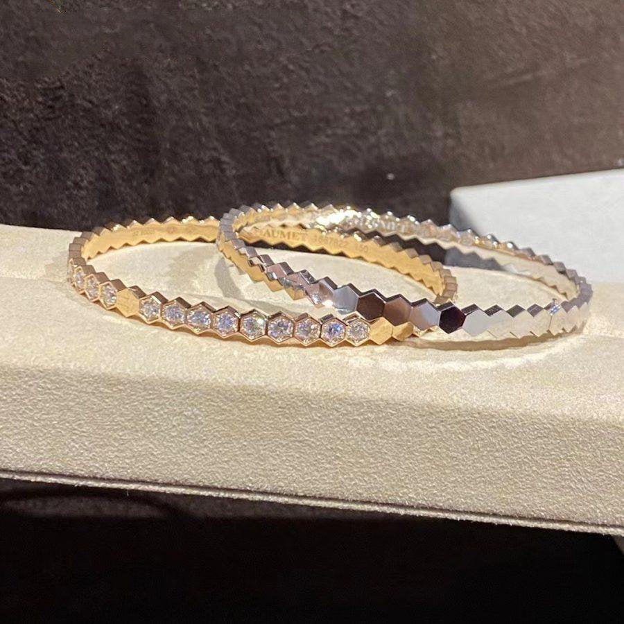 [Garvey ]BEE LOVE GOLD BRACELET FULL DIAMOND