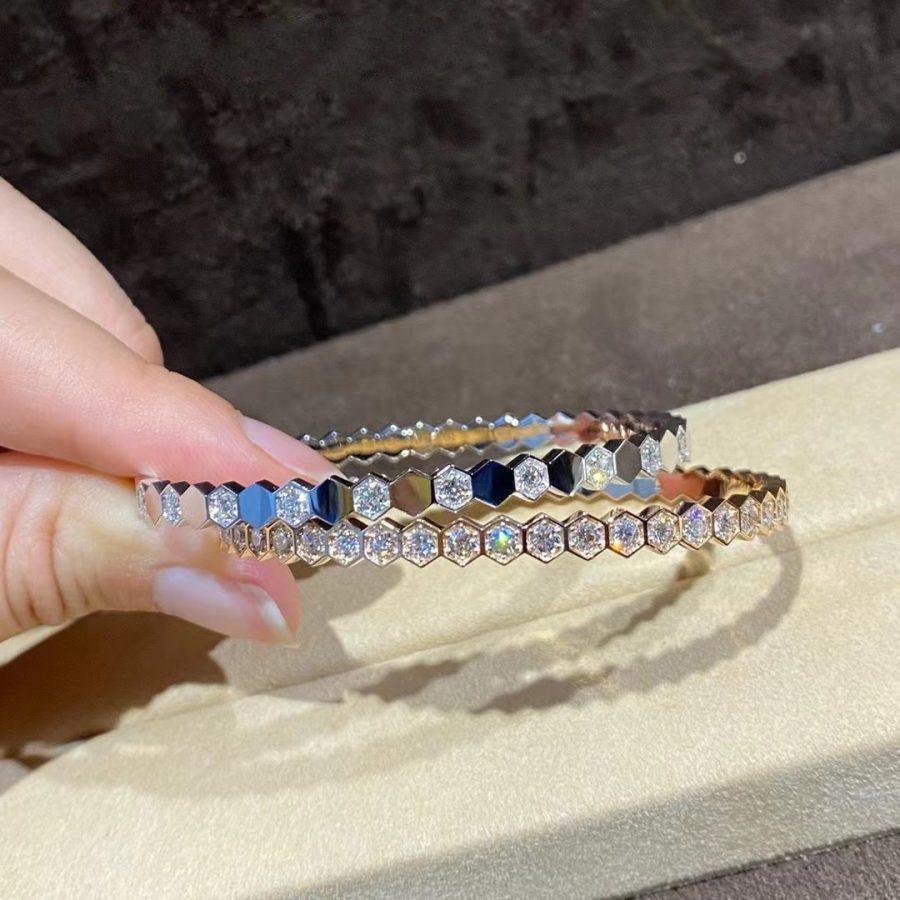 [Garvey ]BEE LOVE GOLD BRACELET FULL DIAMOND