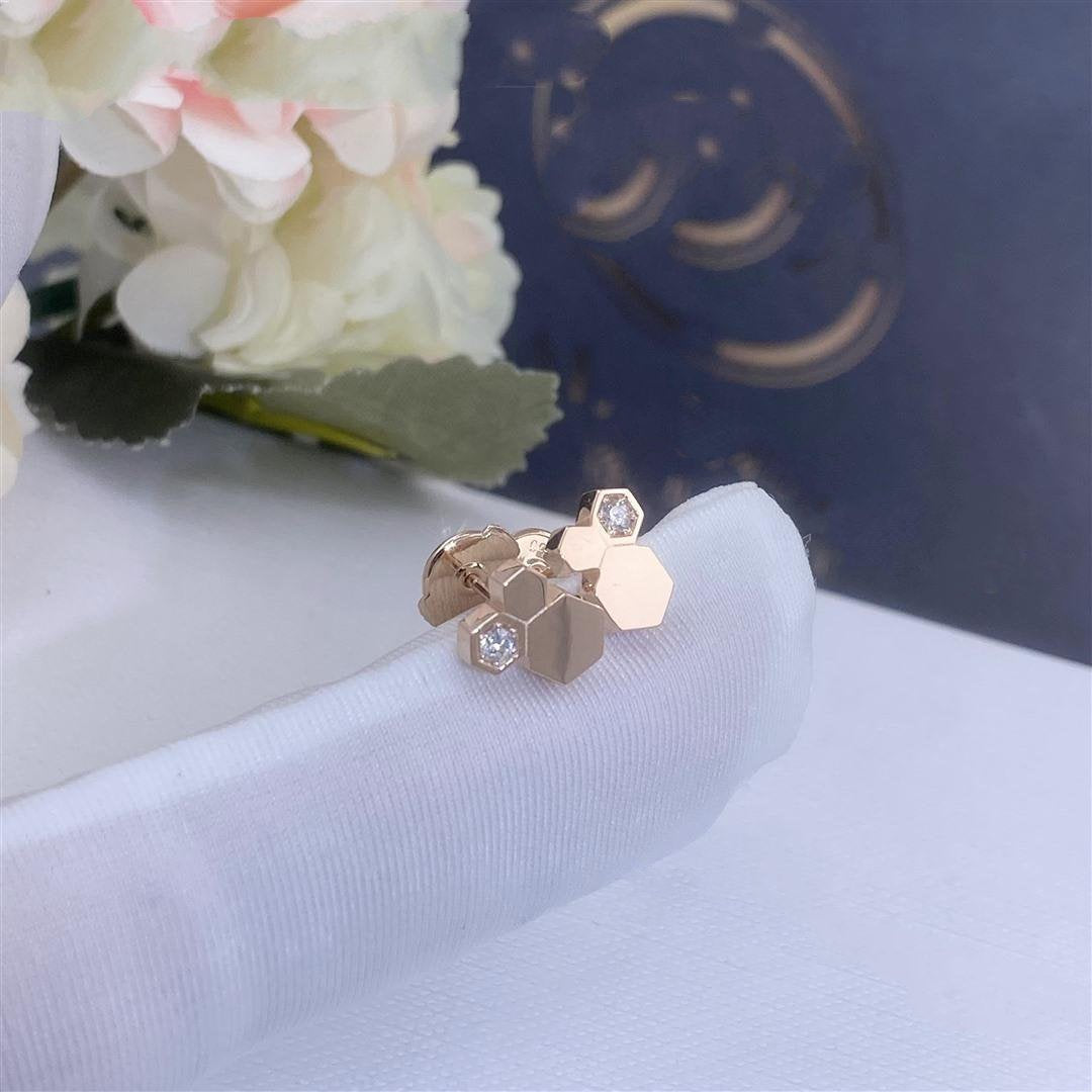 [Garvey ]BEE LOVE PINK GOLD DIAMOND EARRINGS