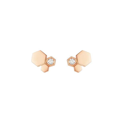 [Garvey]BEE LOVE ROSE GOLD DIAMOND EARRINGS