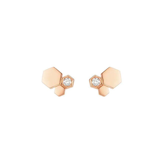 [Garvey]BEE LOVE ROSE GOLD DIAMOND EARRINGS