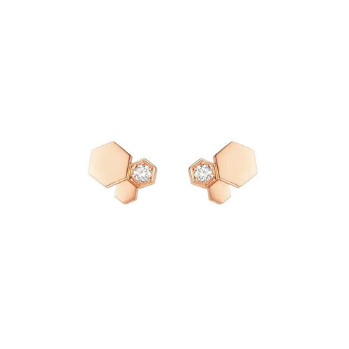 [Garvey]BEE LOVE ROSE GOLD DIAMOND EARRINGS