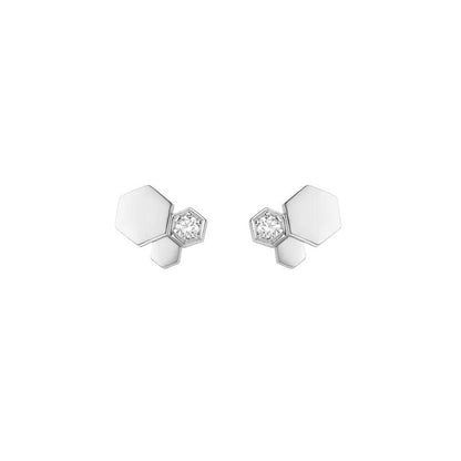 [Garvey]BEE LOVE SILVER DIAMOND EARRINGS