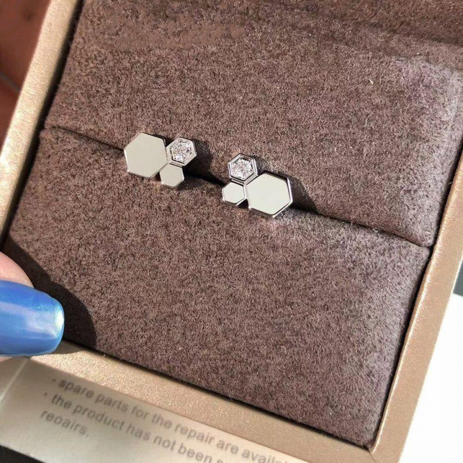 [Garvey]BEE LOVE SILVER DIAMOND EARRINGS