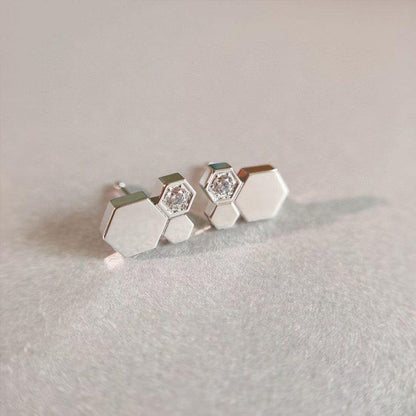 [Garvey ]BEE LOVE SILVER DIAMOND EARRINGS