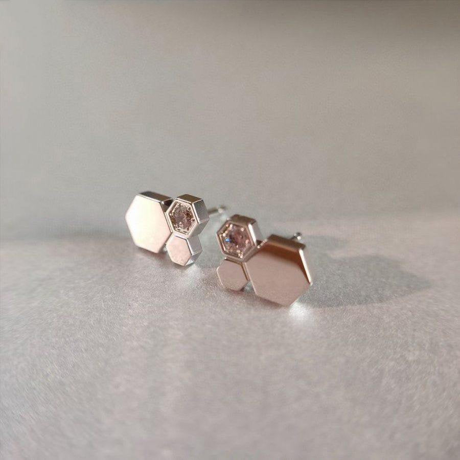 [Garvey]BEE LOVE SILVER DIAMOND EARRINGS