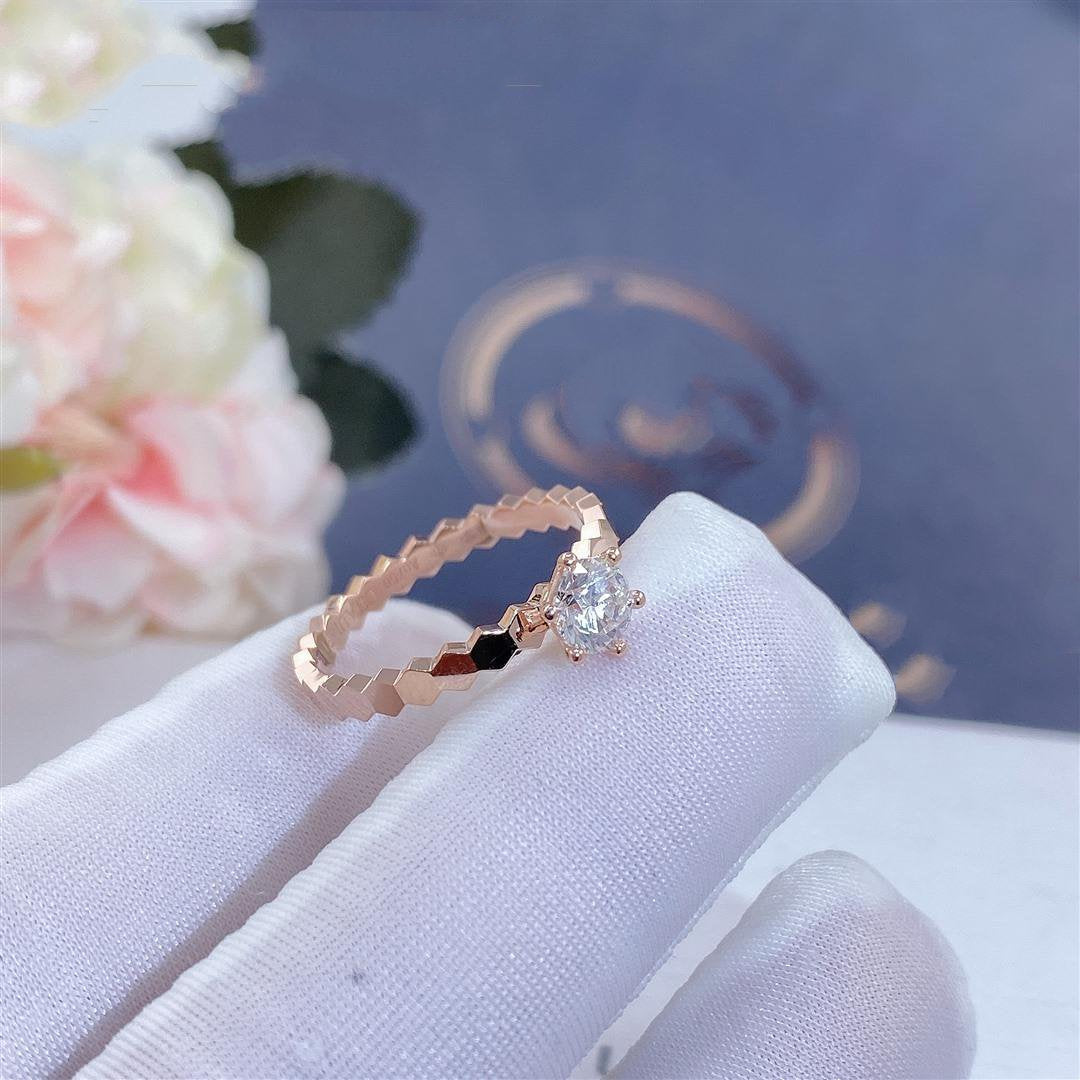 [Garvey]BEE LOVE RING ROSE GOLD 1 DIAMOND