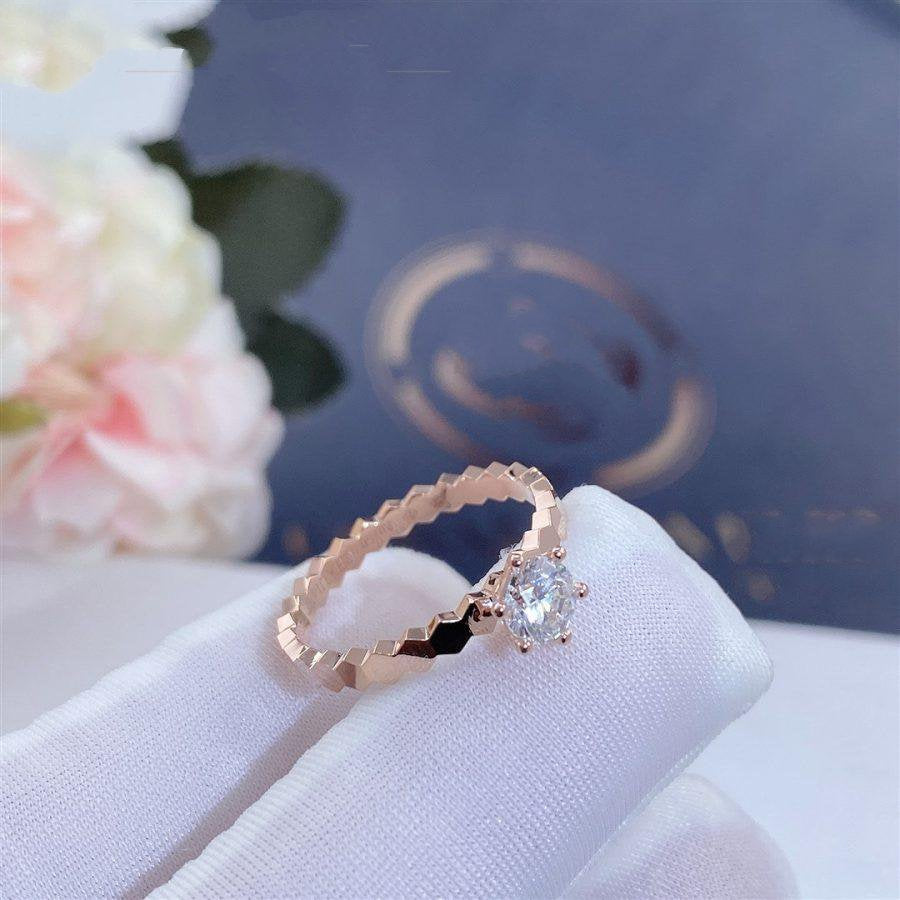 [Garvey]BEE LOVE RING ROSE GOLD 1 DIAMOND