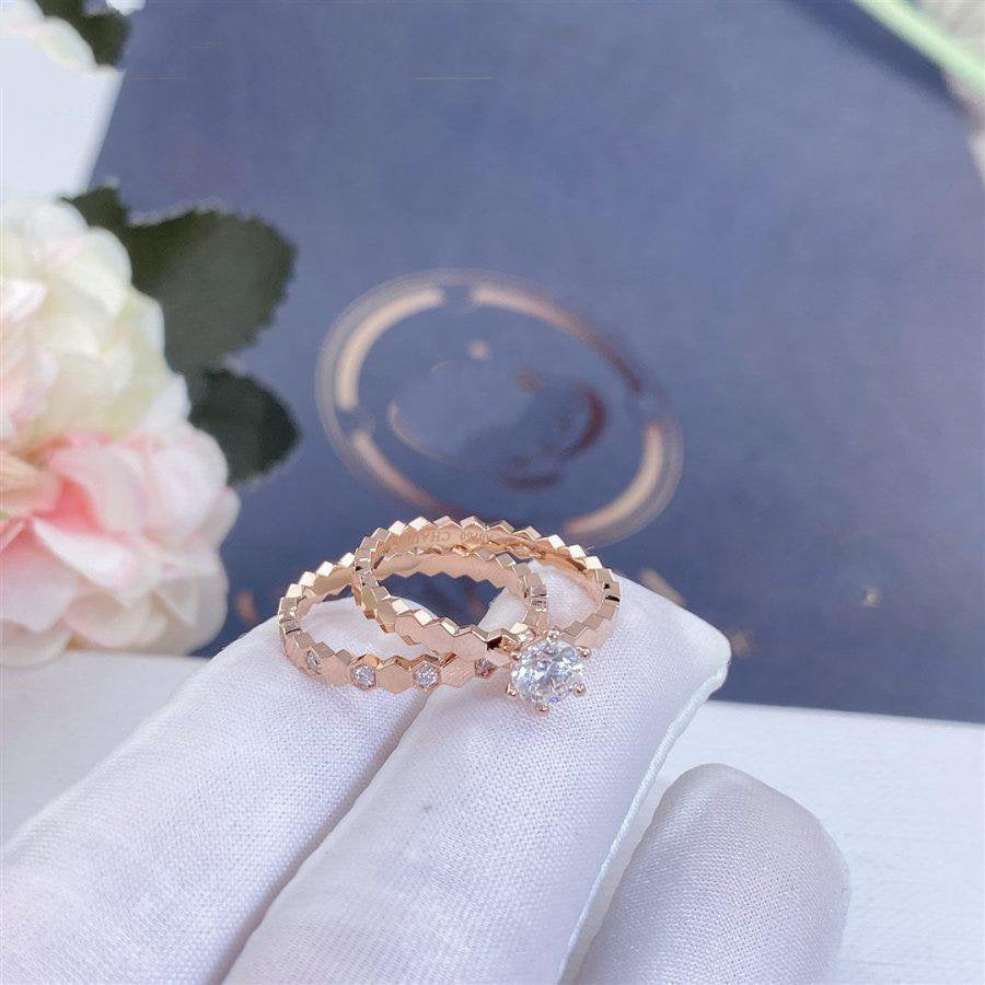 [Garvey ]BEE LOVE RING PINK GOLD 1 DIAMOND