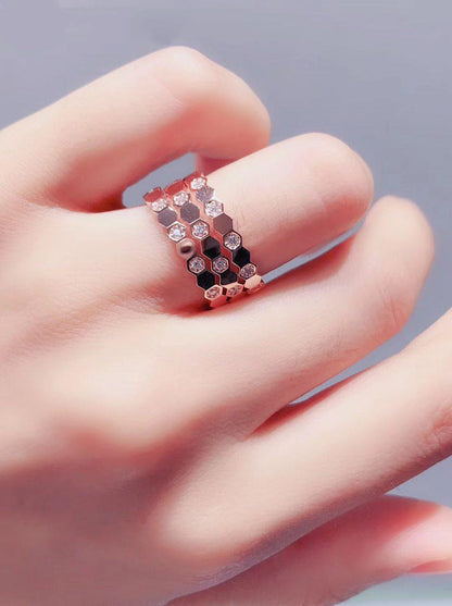 [Garvey]BEE LOVE RING ROSE GOLD DIAMOND