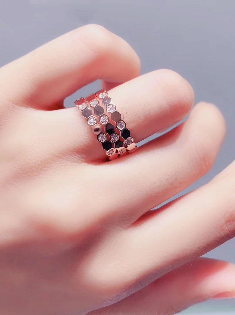 [Garvey ]BEE LOVE RING PINK GOLD DIAMOND