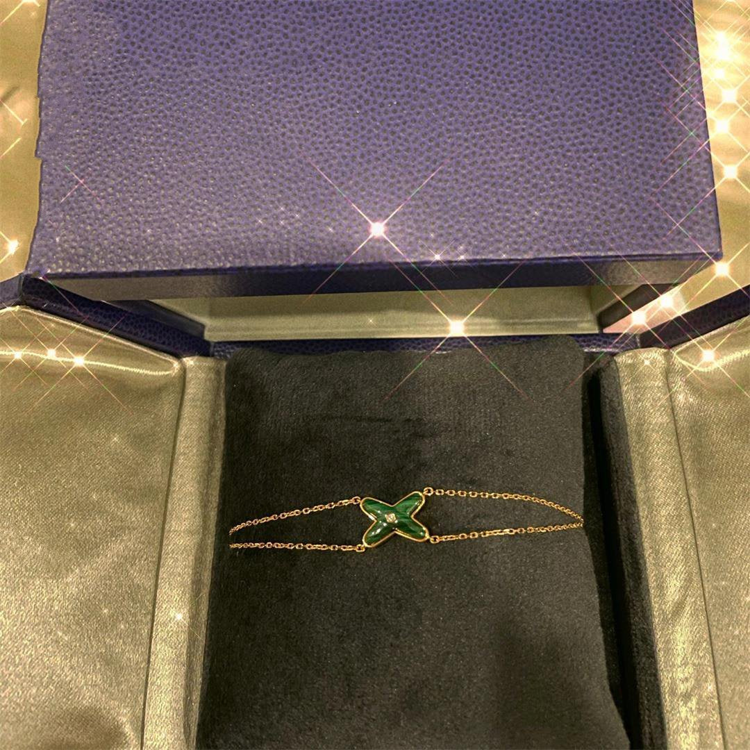 [Garvey]JEUX BRACELET MALACHITE ROSE GOLD 1 DIAMOND