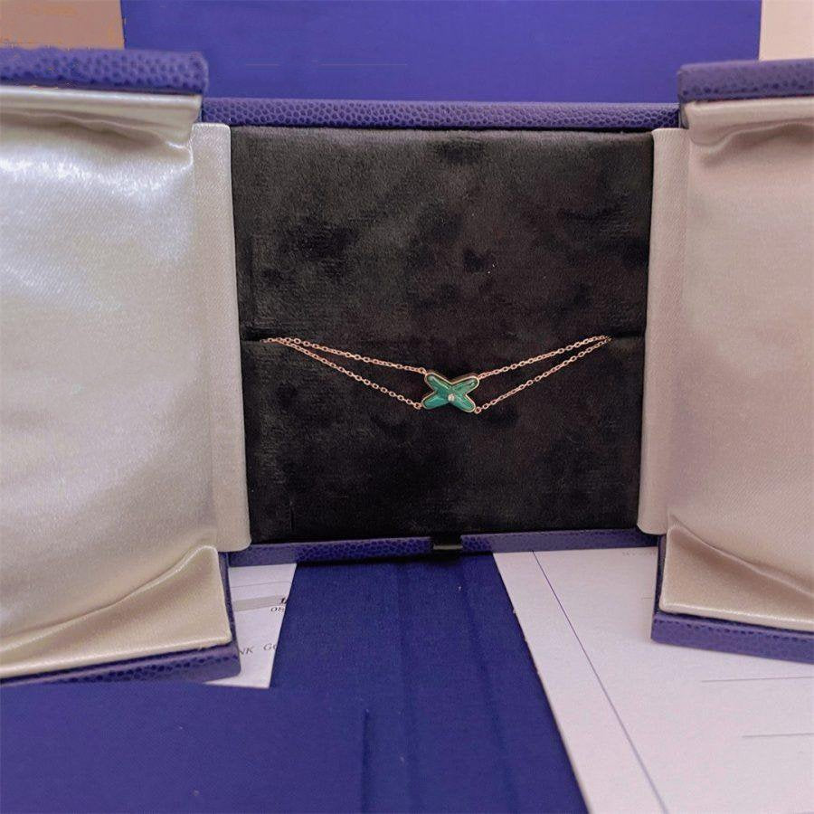 [Garvey]JEUX BRACELET MALACHITE ROSE GOLD 1 DIAMOND
