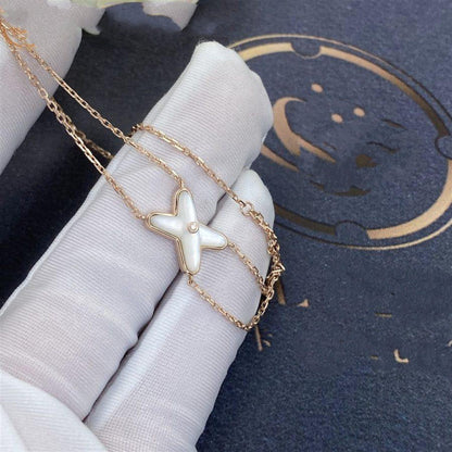 [Garvey ]JEUX BRACELET WHITE MOP PINK GOLD 1 DIAMOND
