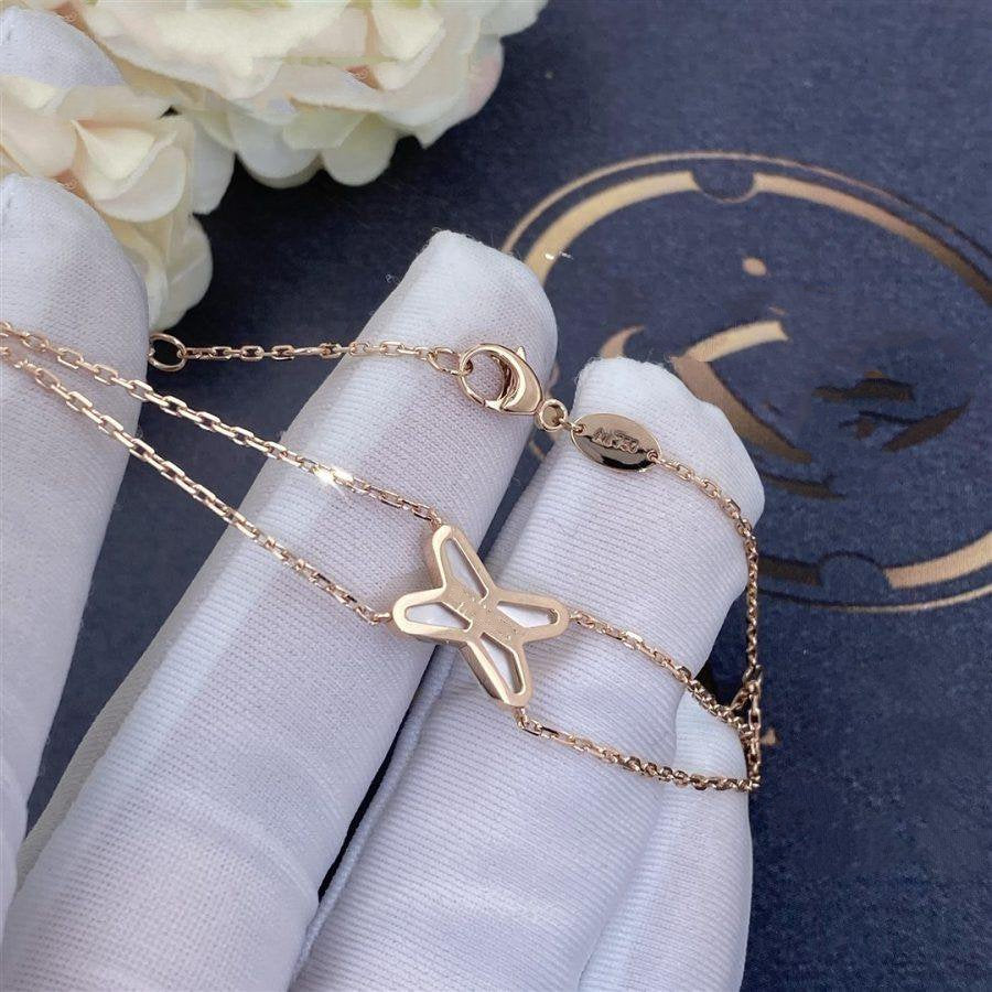 [Garvey ]JEUX BRACELET WHITE MOP PINK GOLD 1 DIAMOND