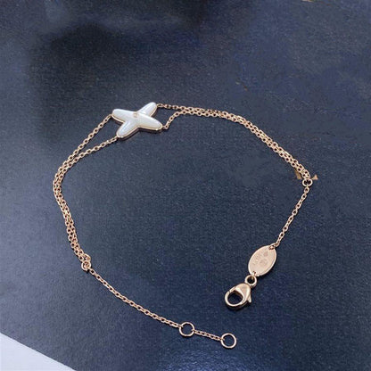 [Garvey ]JEUX BRACELET WHITE MOP PINK GOLD 1 DIAMOND