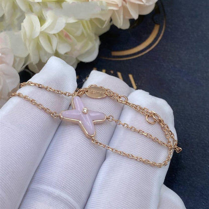 [Garvey ]JEUX BRACELET PINK MOP PINK GOLD 1 DIAMOND