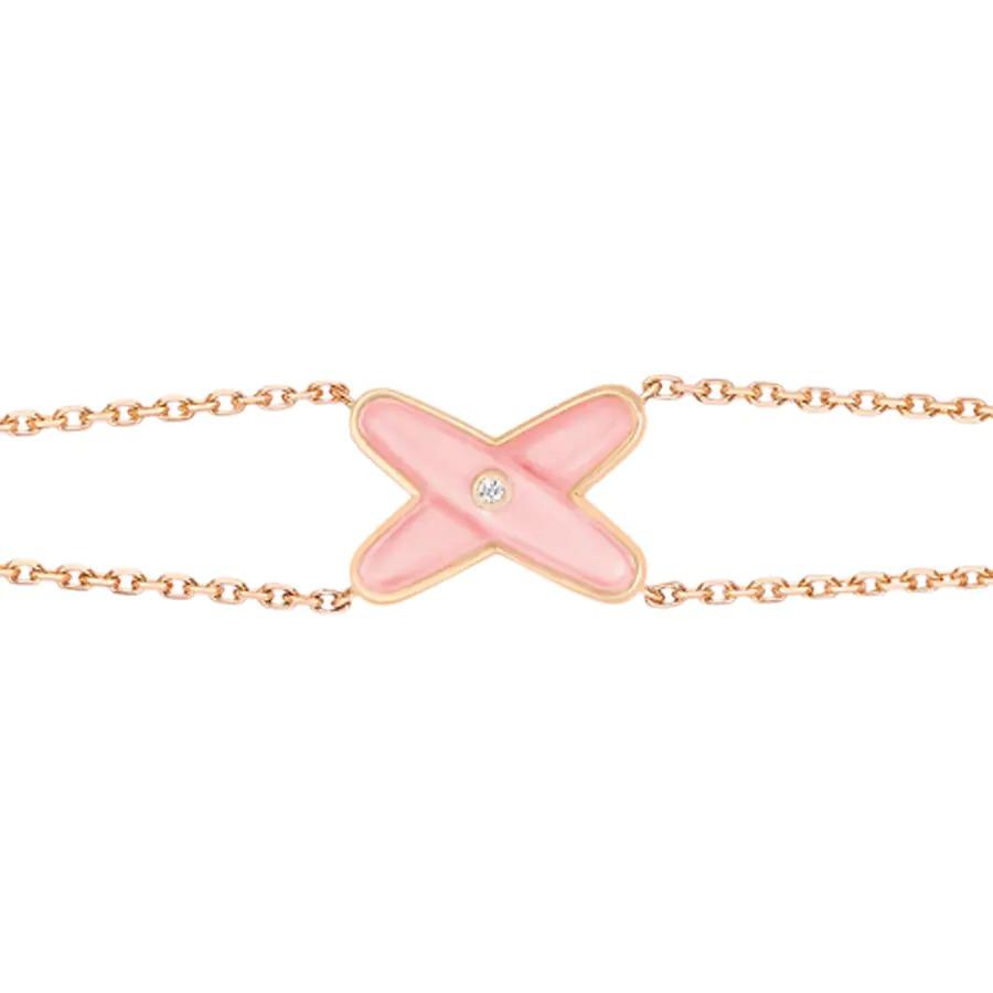 [Garvey ]JEUX BRACELET PINK MOP PINK GOLD 1 DIAMOND