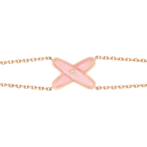 [Garvey ]JEUX BRACELET PINK MOP PINK GOLD 1 DIAMOND
