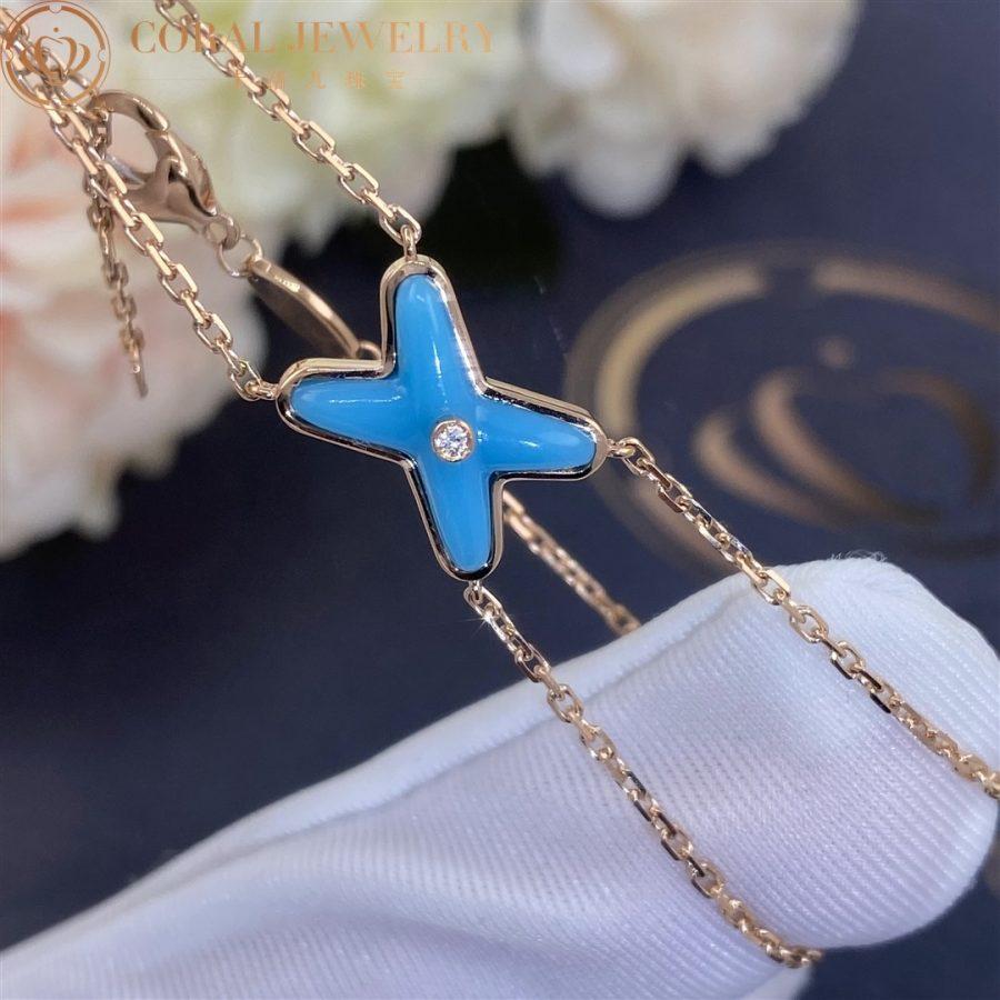 [Garvey ]JEUX BRACELET TURQUOISE PINK GOLD 1 DIAMOND