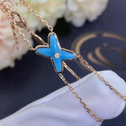 [Garvey ]JEUX BRACELET TURQUOISE PINK GOLD 1 DIAMOND